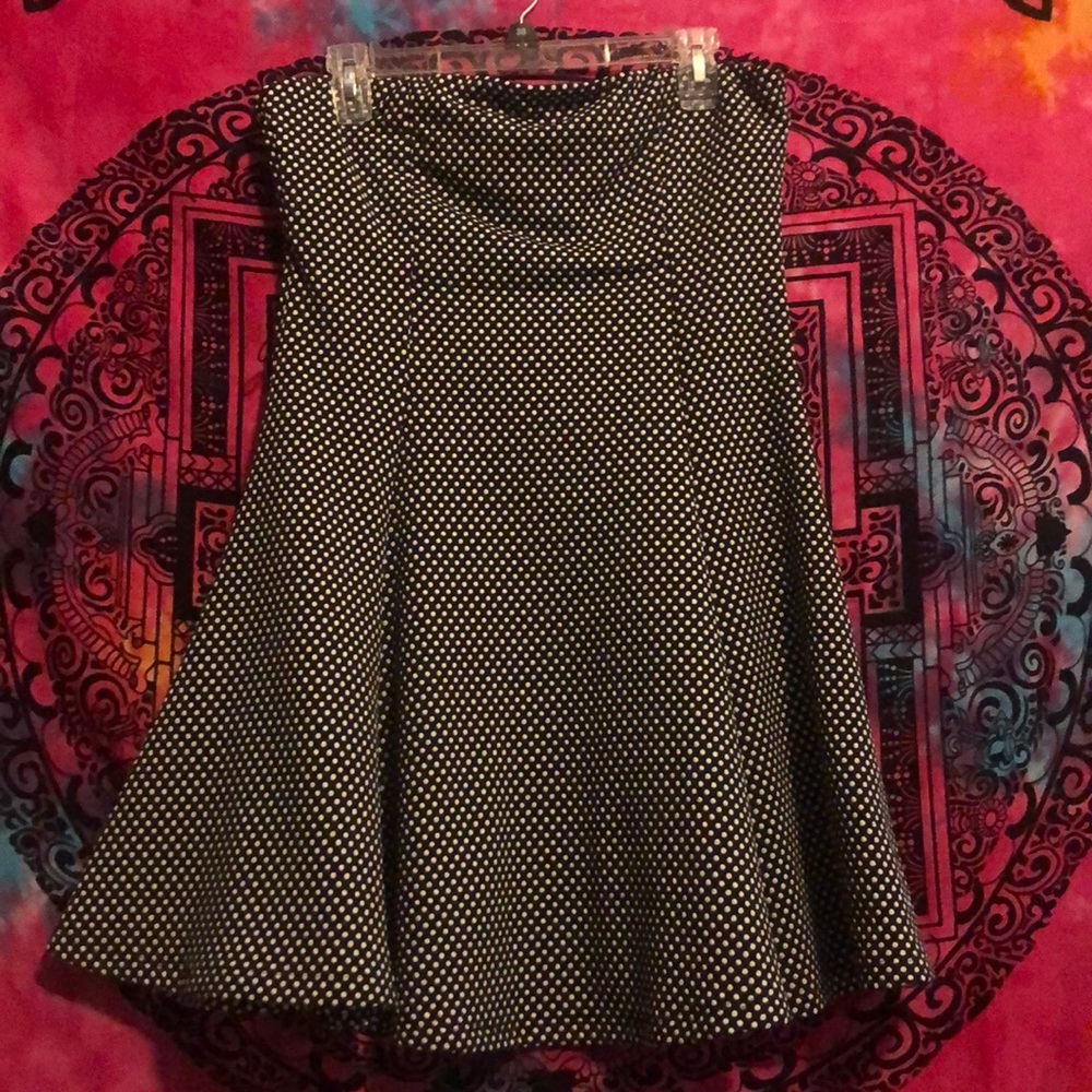 charlotte russe polka dot strapless dress